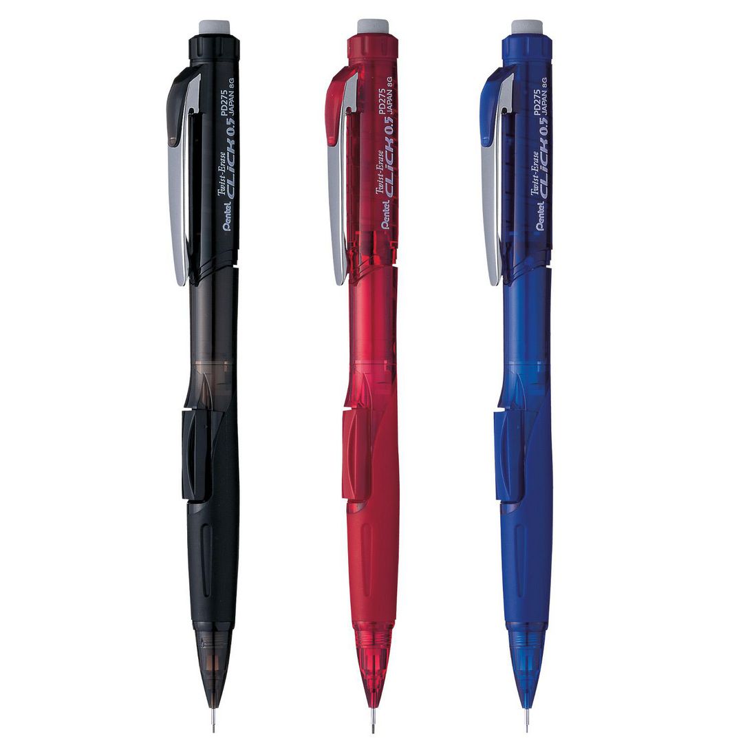 Stiftpenna Pentel Twist-E Click 0,5 svar (12 pack)