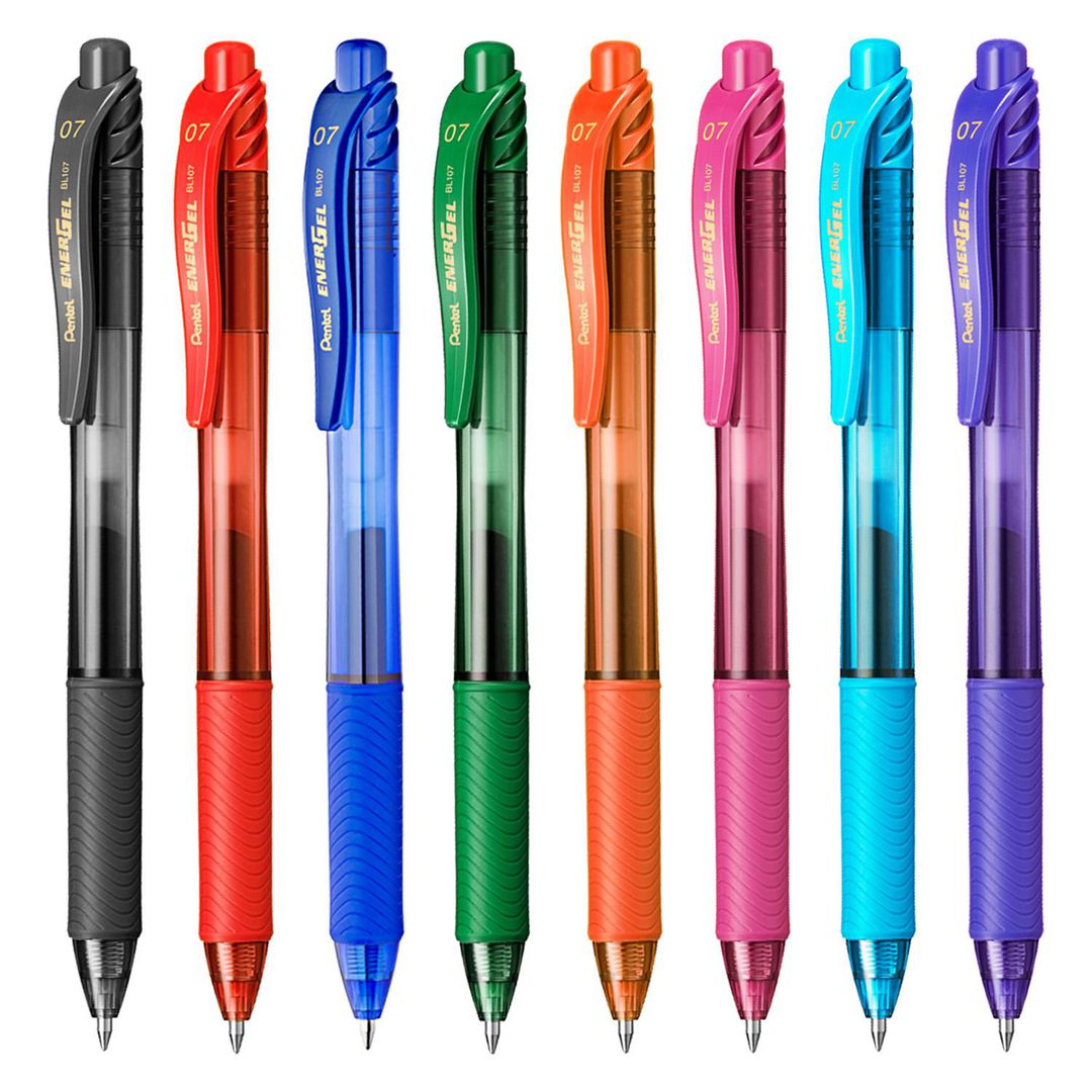 Gelpenna PENTEL EnerGel X 0,7 svart (12 pack)
