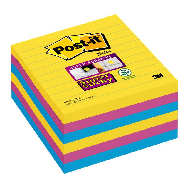 Notes POST-IT SS Carnival 101x101mm 6/fp