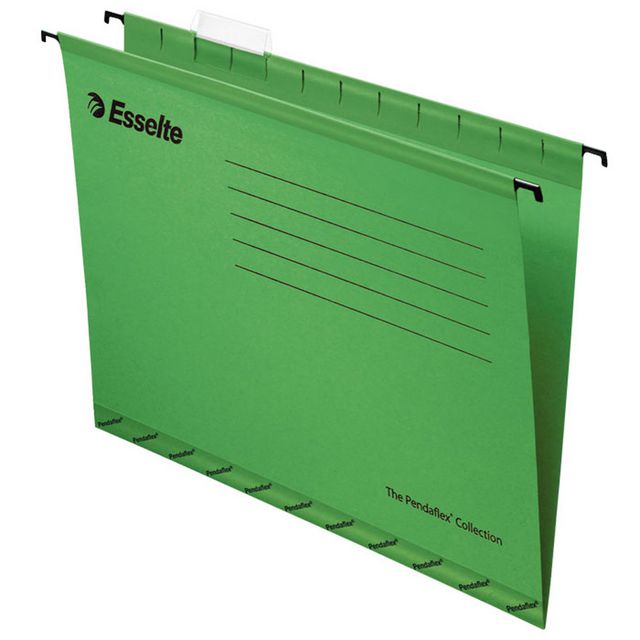 Hängmapp ESSELTE folio 365x240mm grön (25 pack)