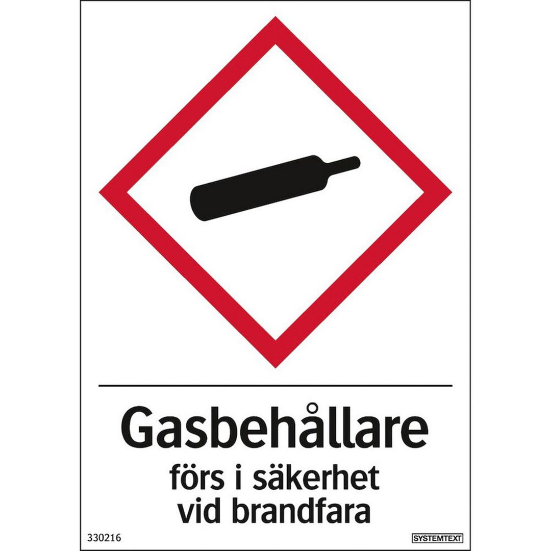 Dekal Gasbehållare 105x148mm
