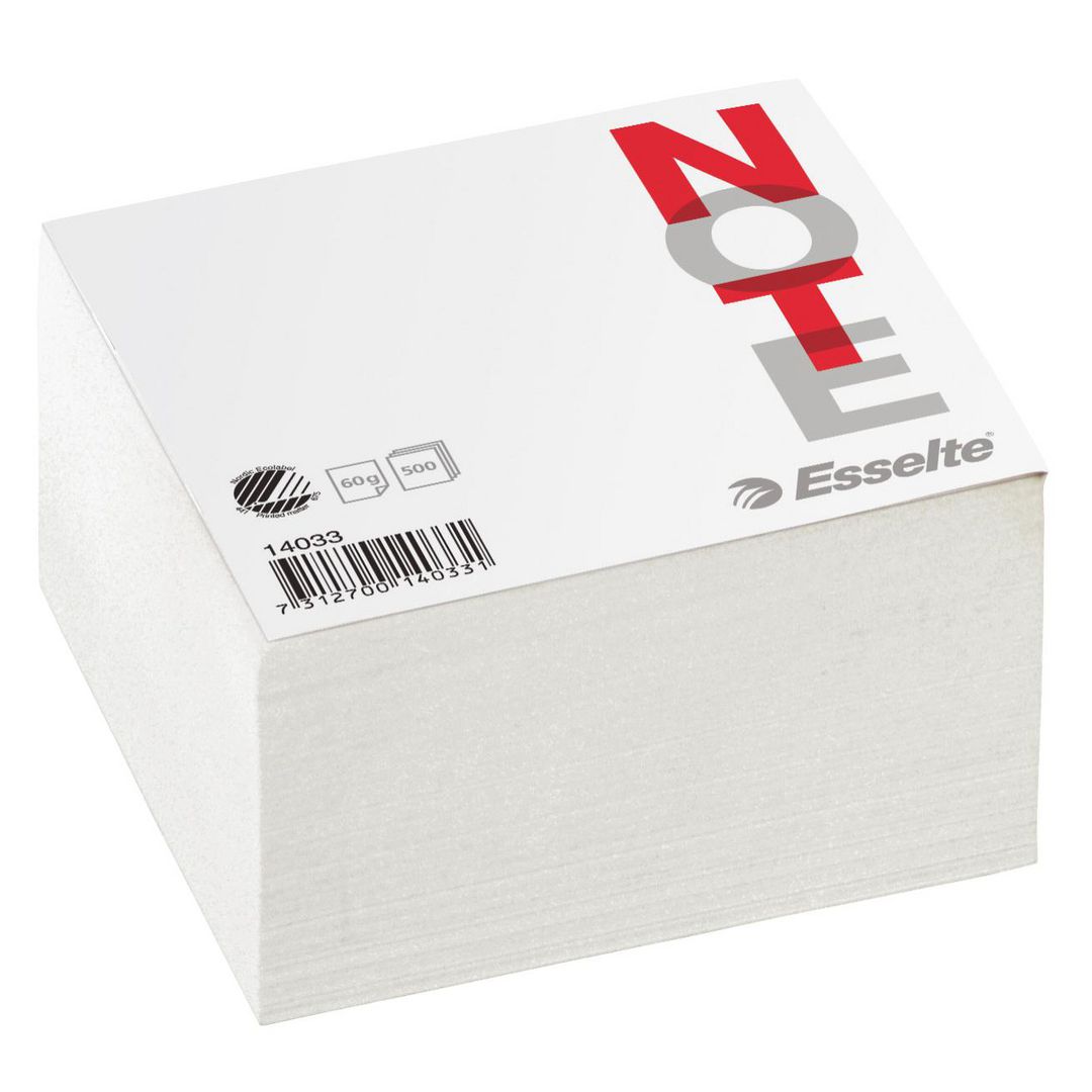 Blockkub 100x100x50mm 500ark vit