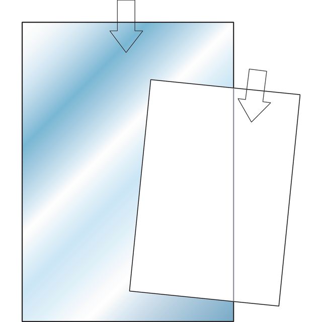 Plastfodral präglad 0,12mm A4 (100 pack)