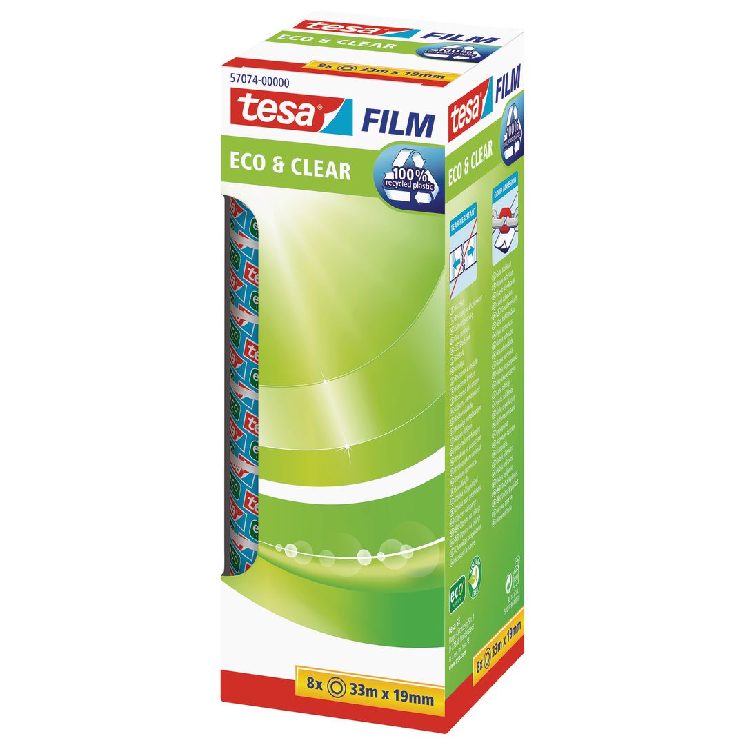 Dokumenttejp Tesa Eco 19mmx33m 8/fp