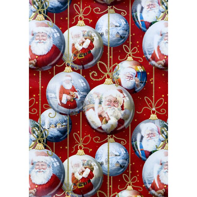Julpapper Santa 57cmx154m