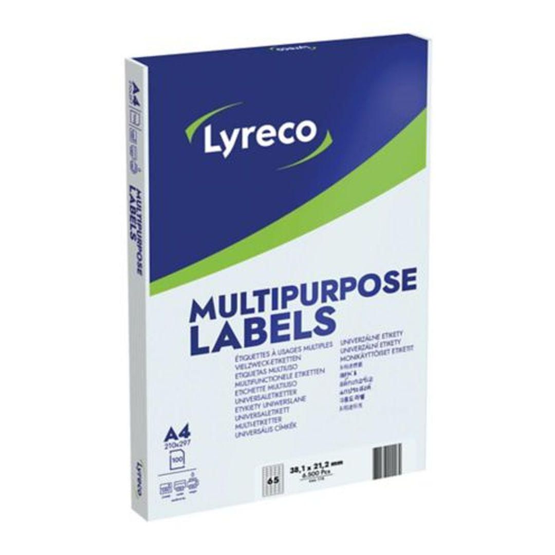 Etikett LYRECO 38,1x21,2mm 6500/fp