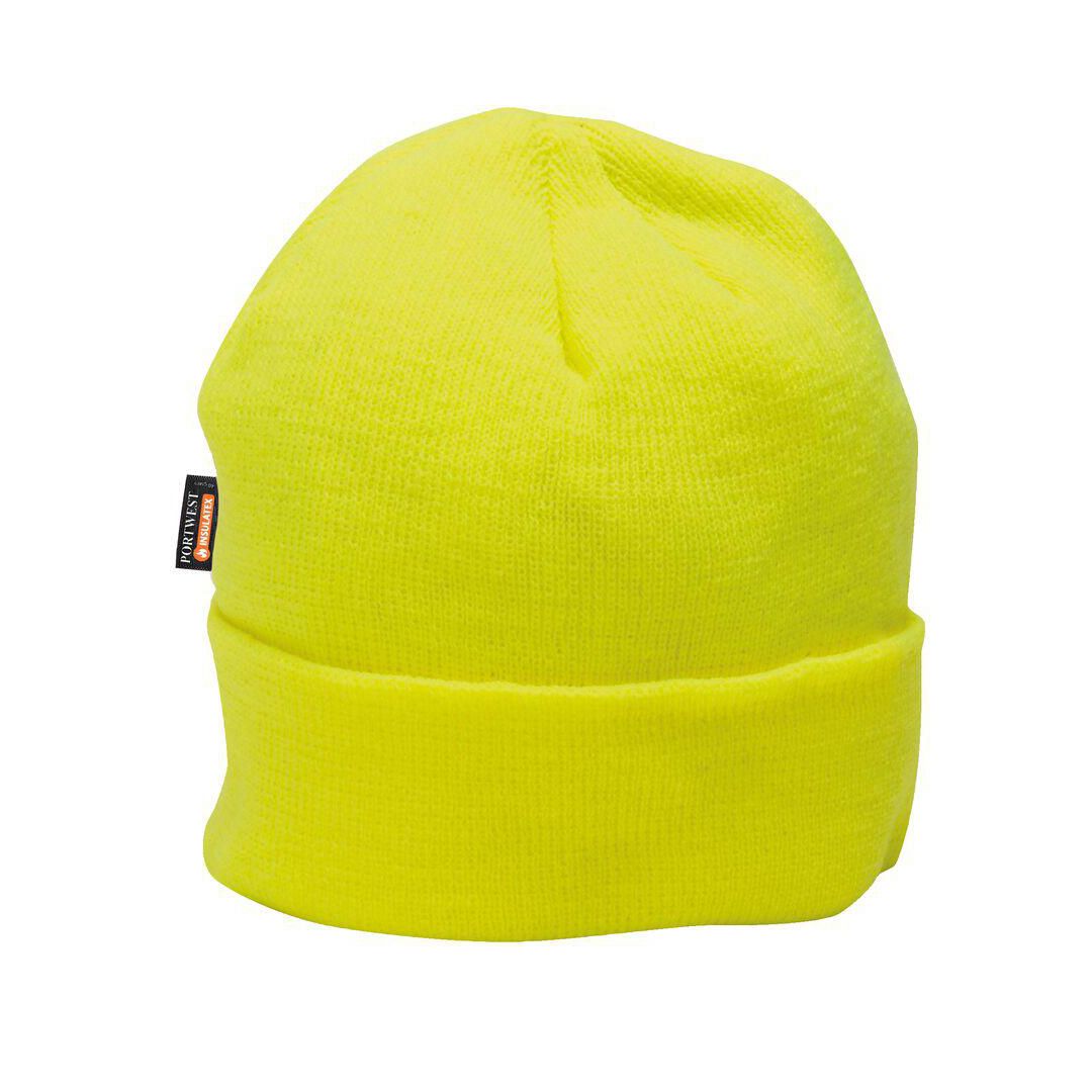 Mössa stickad PW B013 gul ONE SIZE