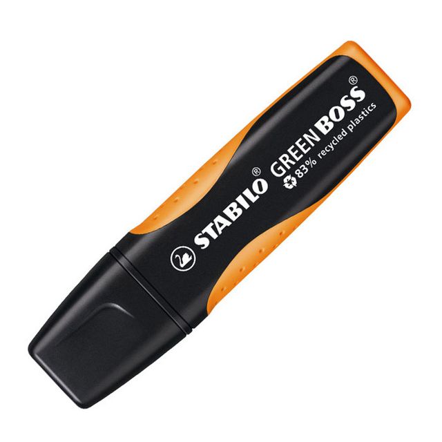 Överstrykningspenna Green BOSS orange (10 pack)