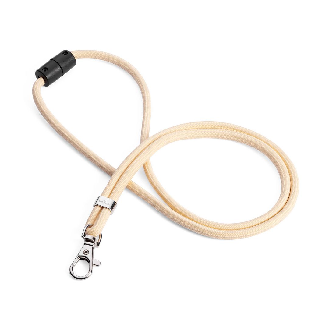 Nyckelband rPET karbinhake beige 10/fp