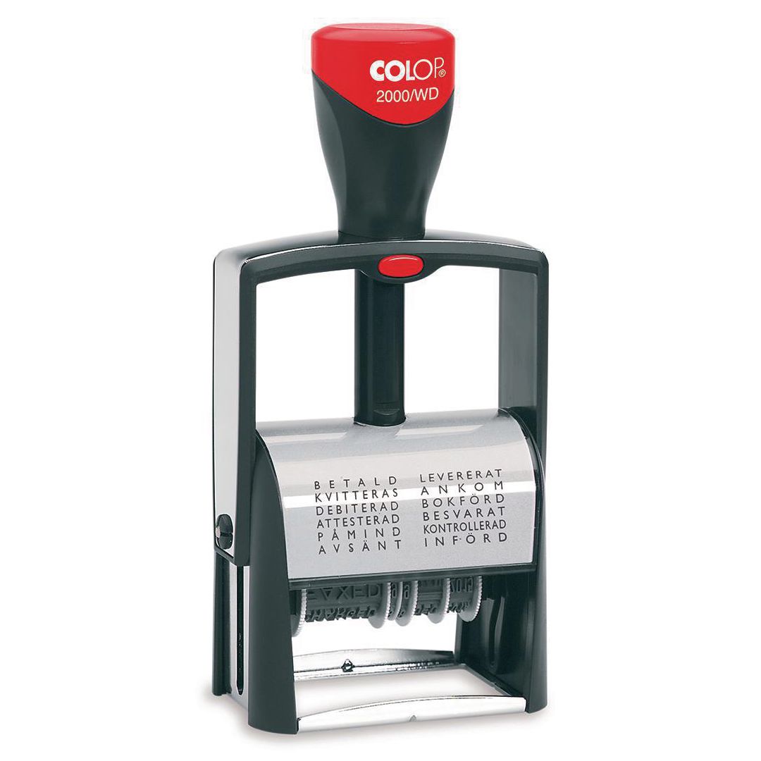 Stämpel Colop datum 2000/WD