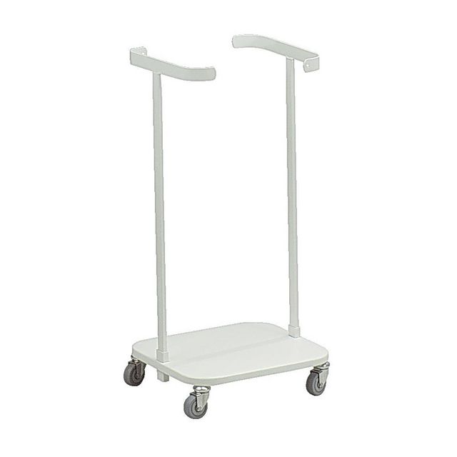 Säckvagn enkel 4 hjul 60L vit