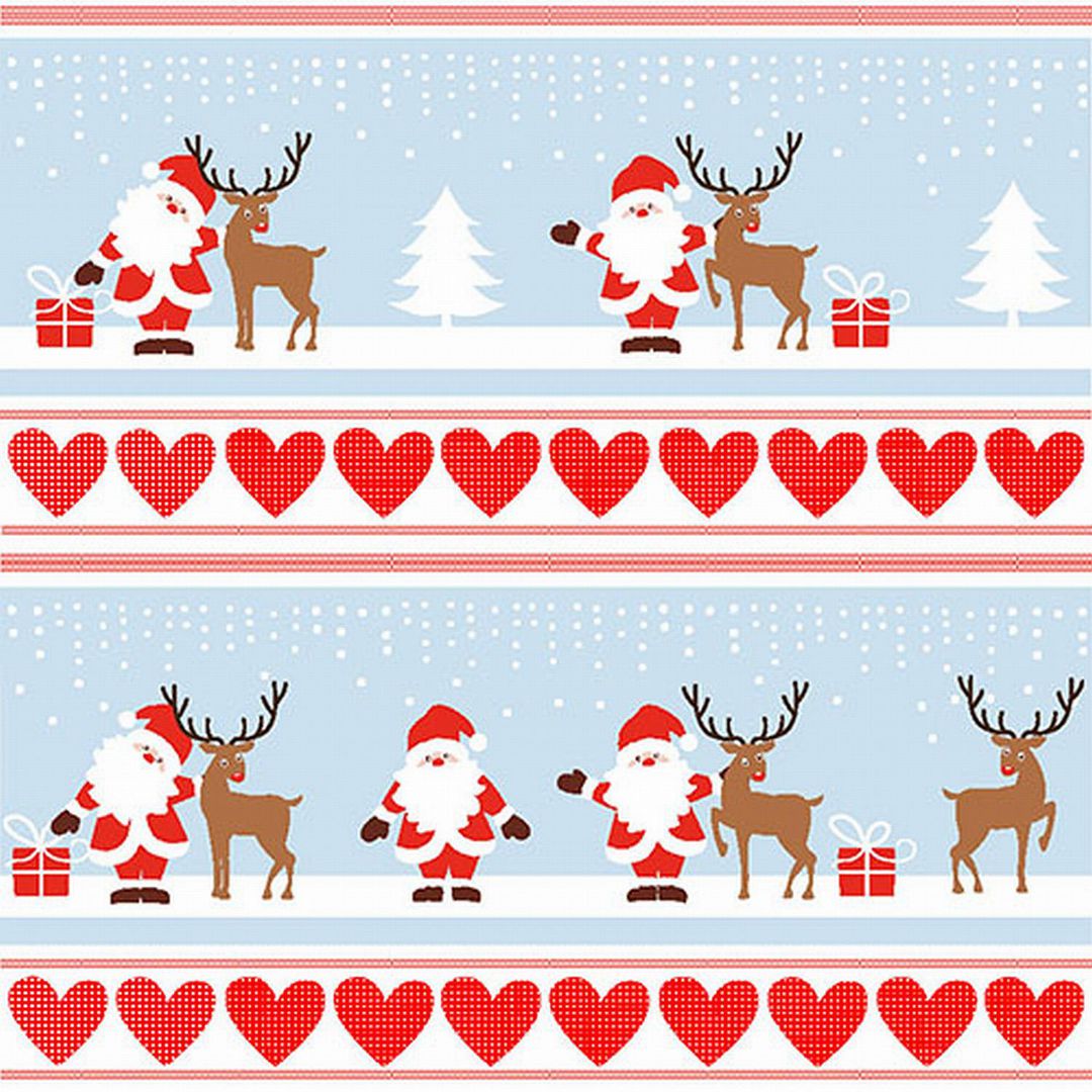 Servett Lovely Santa 3-lags33x33cm 20/fp