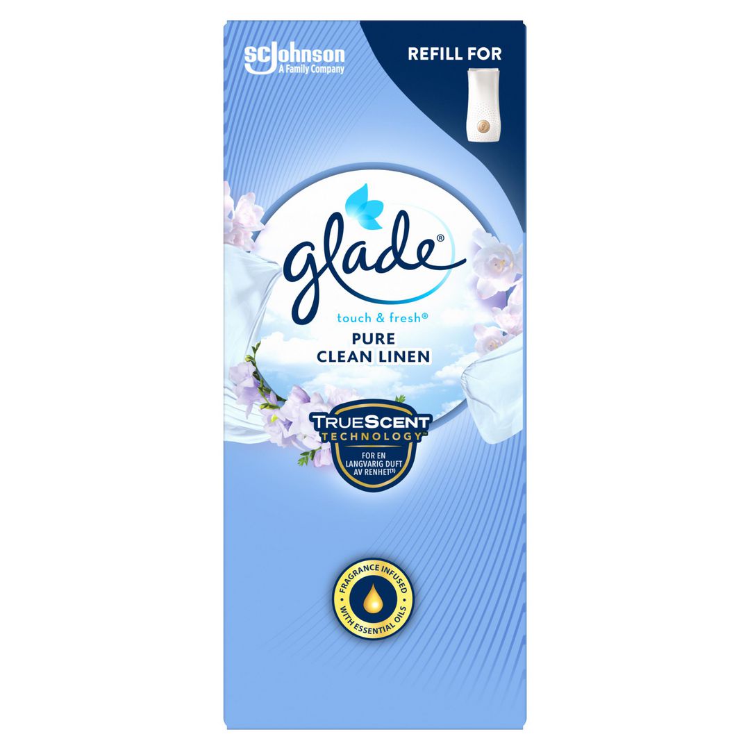 Luktförbättrare GLADE Clean refill 10ml (12 pack)