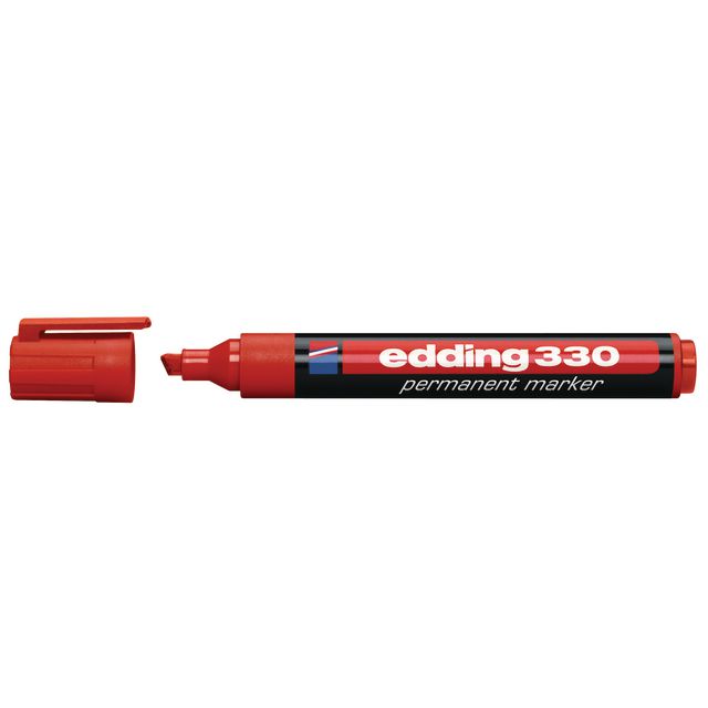 Märkpenna Edding 330 röd (10 pack)