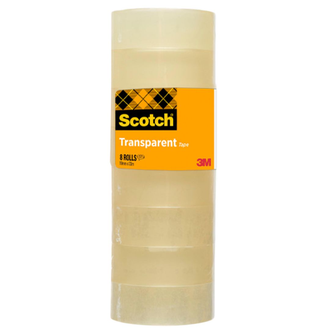 Kontorstejp Scotch 508 standard 33mx19mm (8 pack)