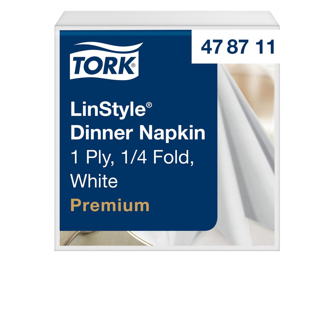 Servett TORK LinStyle vit 39x39cm 50/fp