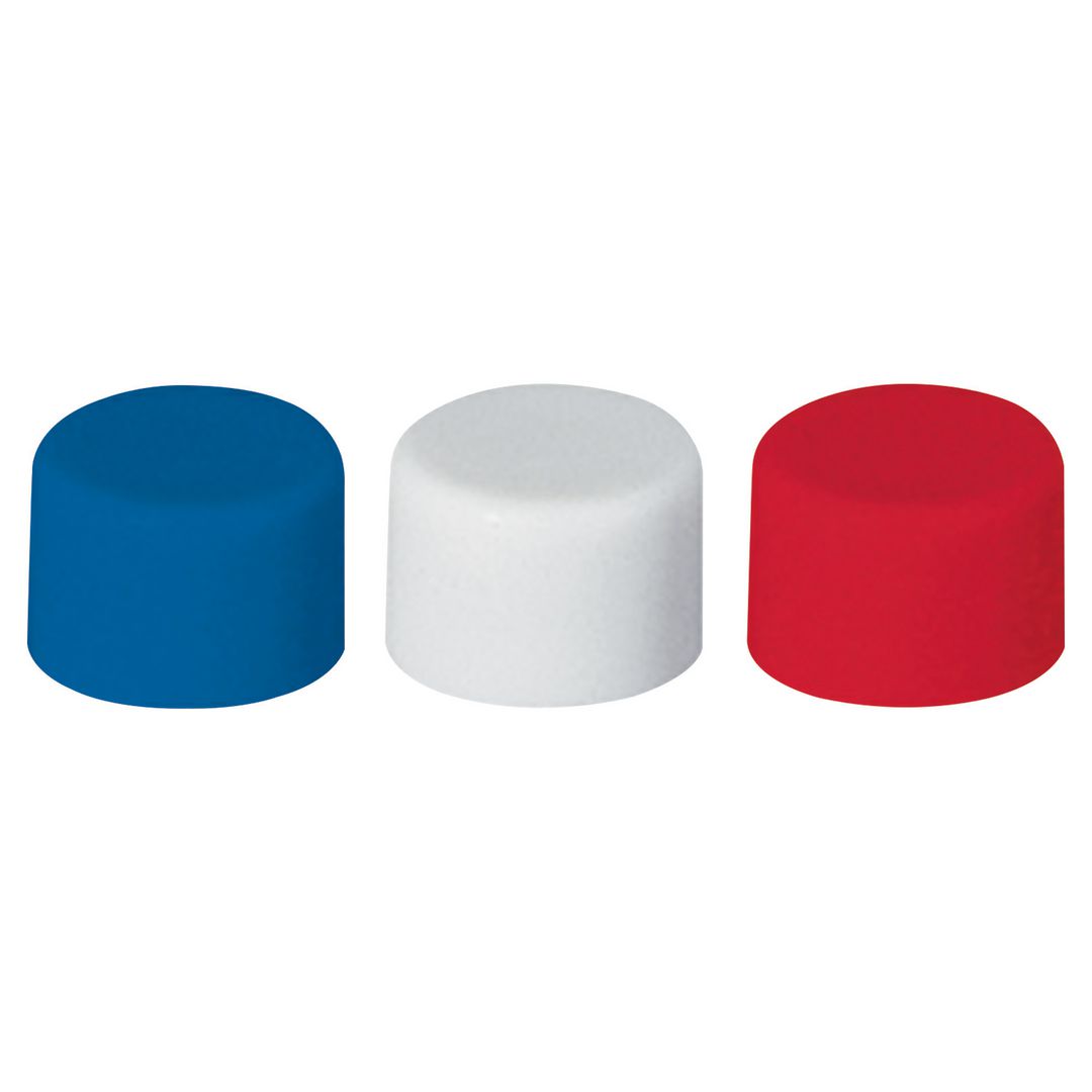 Magnetknappar Lyreco 10mm sor.färg 20/fp