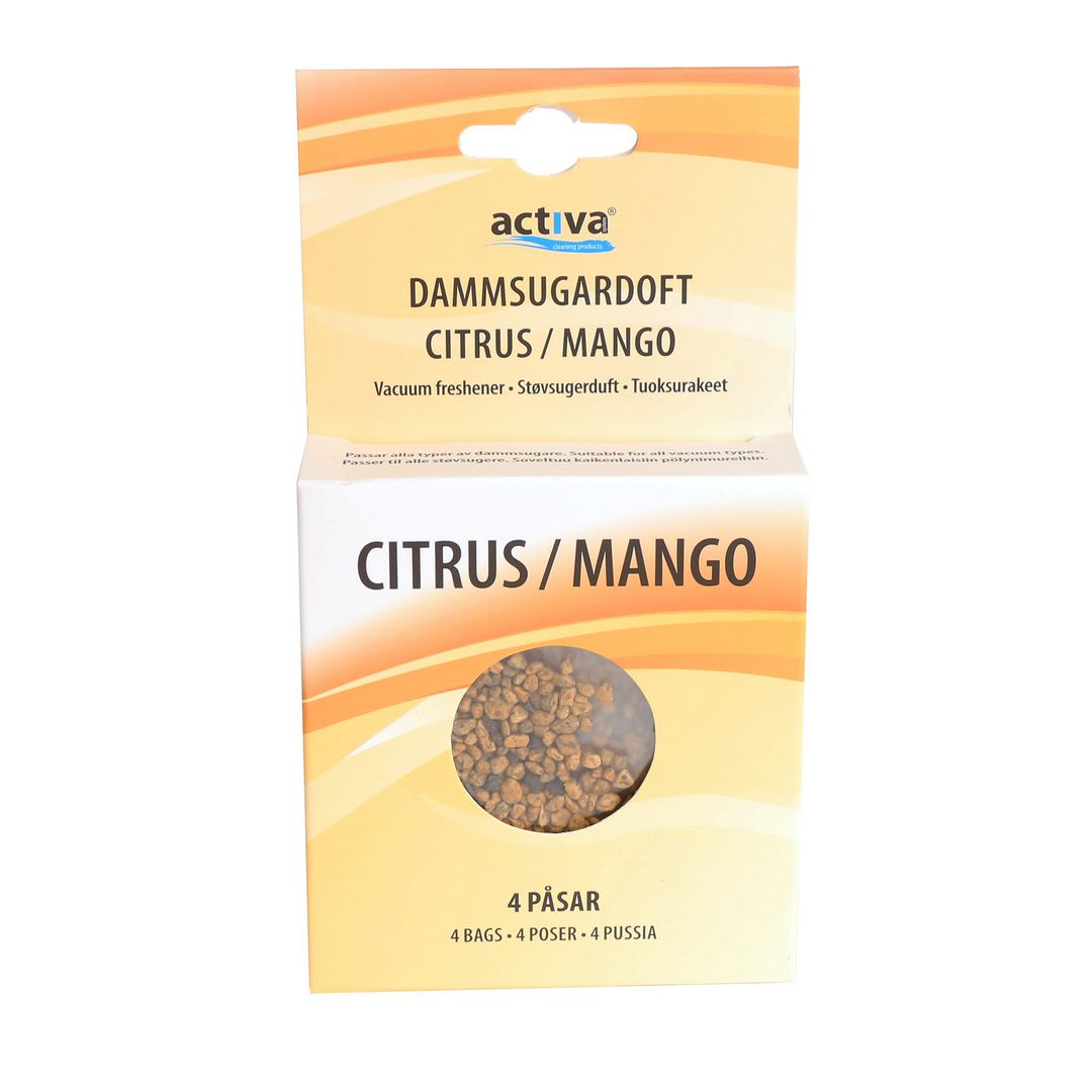 Dammsugardoftkulor Citrus Mango 4/fp