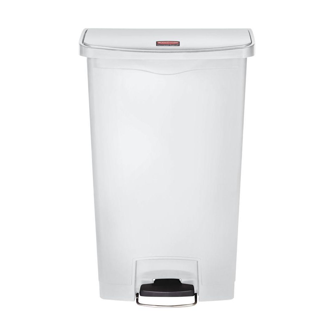 Papperskorg SLIM JIM pedal 68L vit