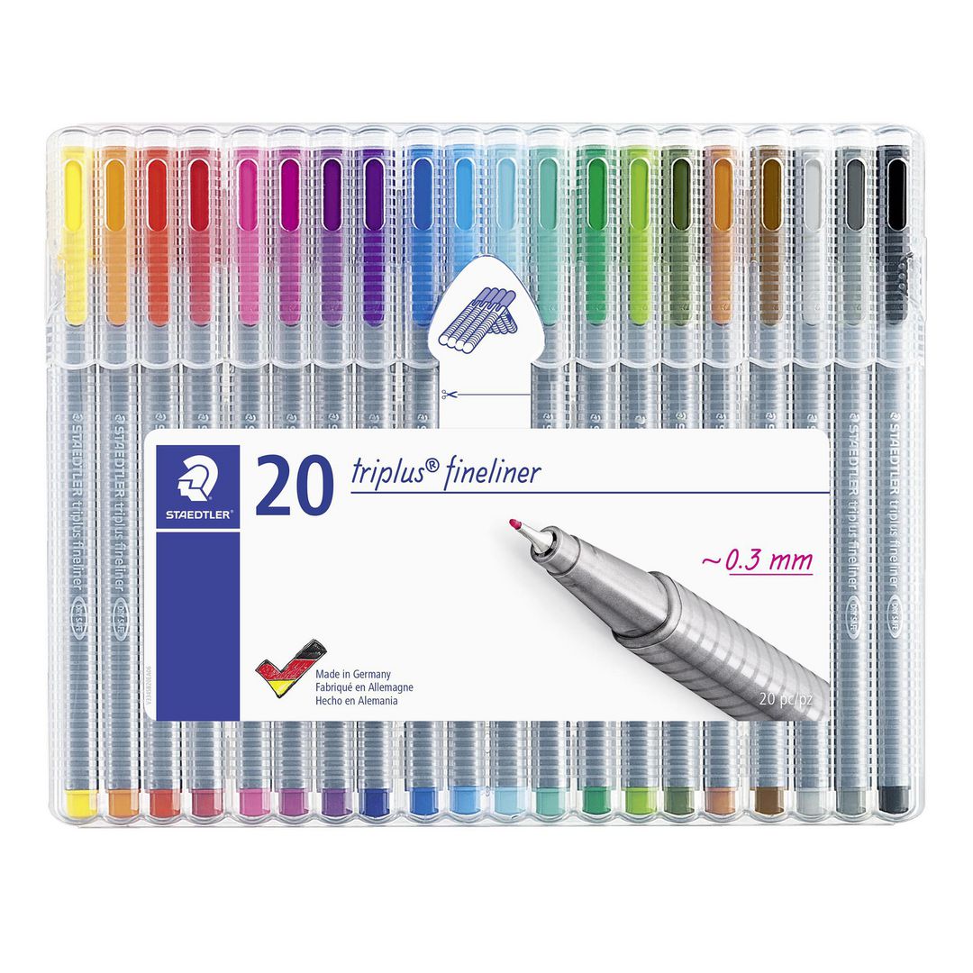 Fineliner Staedtler triplus 20 färger