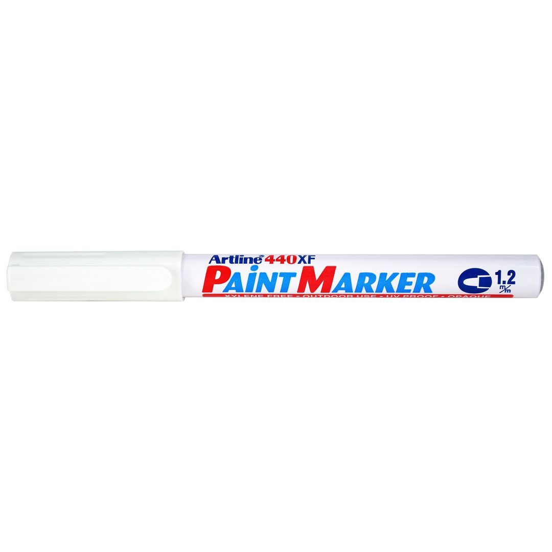 Märkpenna Artline 440XF Paint rund vit (12 pack)