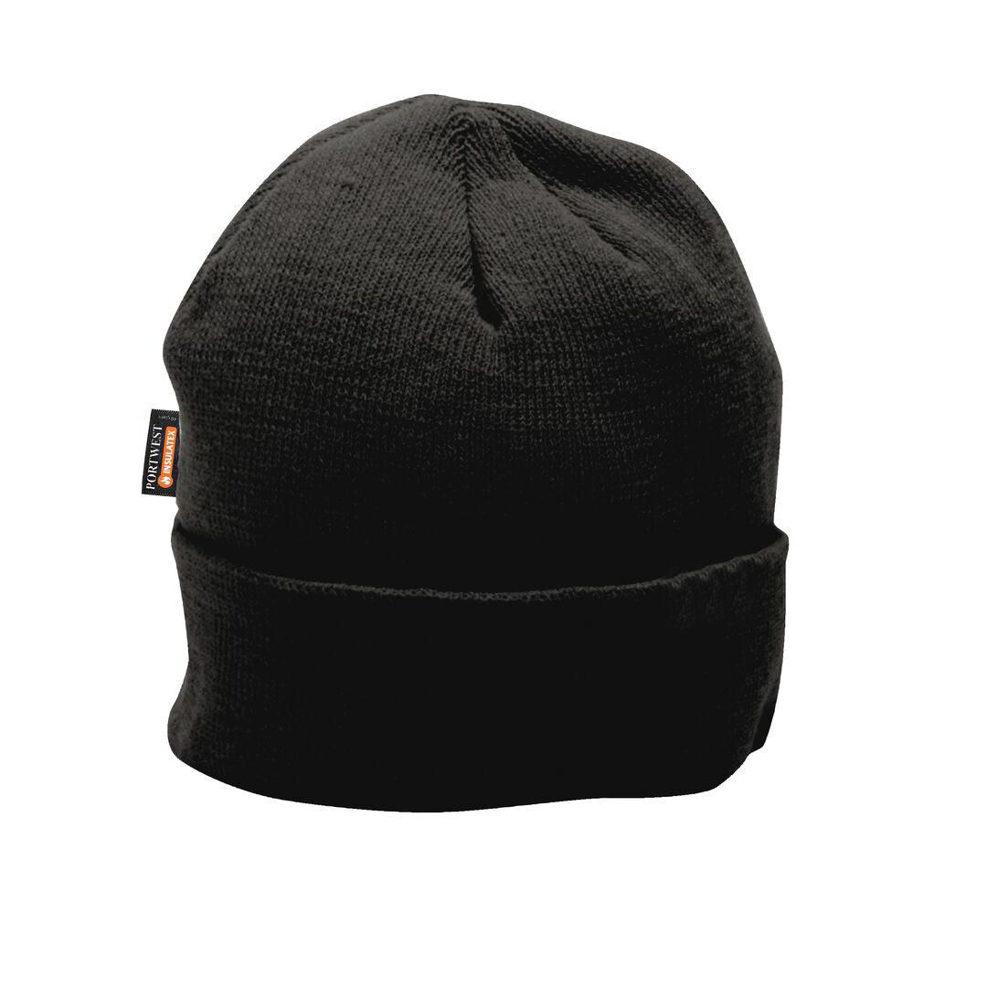 Mössa stickad PW B013 svart ONE SIZE