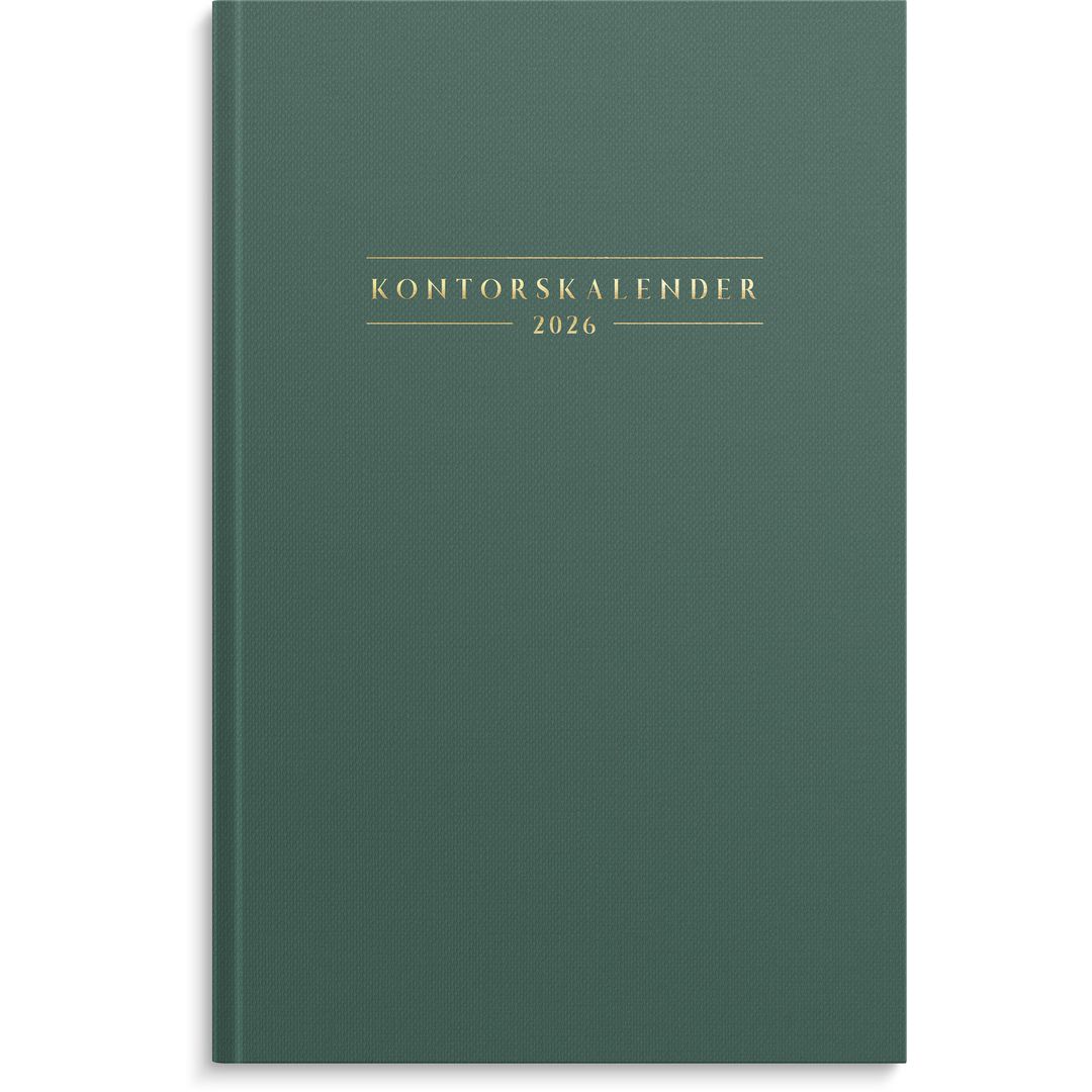 Kontorskalender 2026 grön