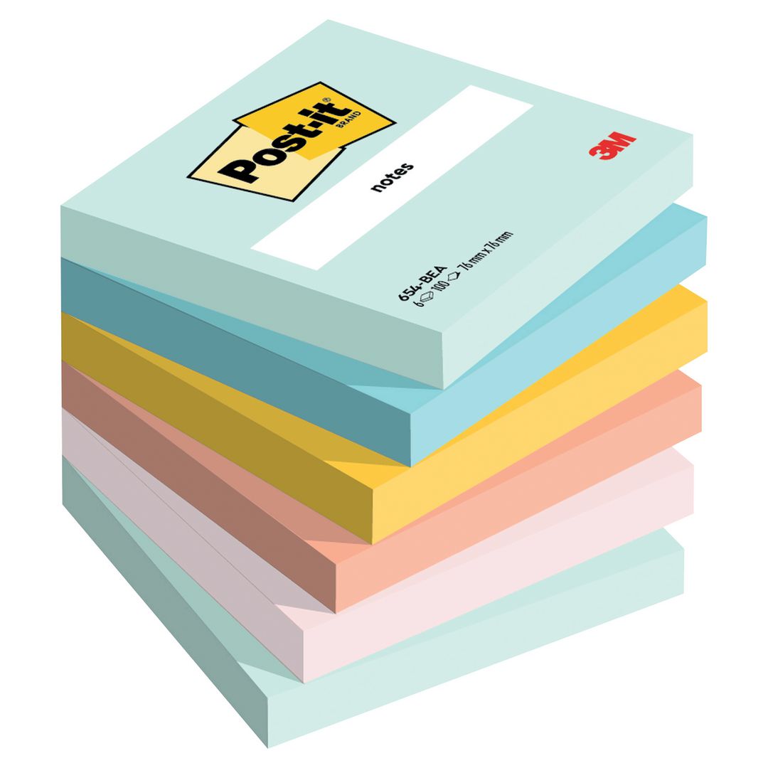 Notes POST-IT 76x76mm Beach 6/fp