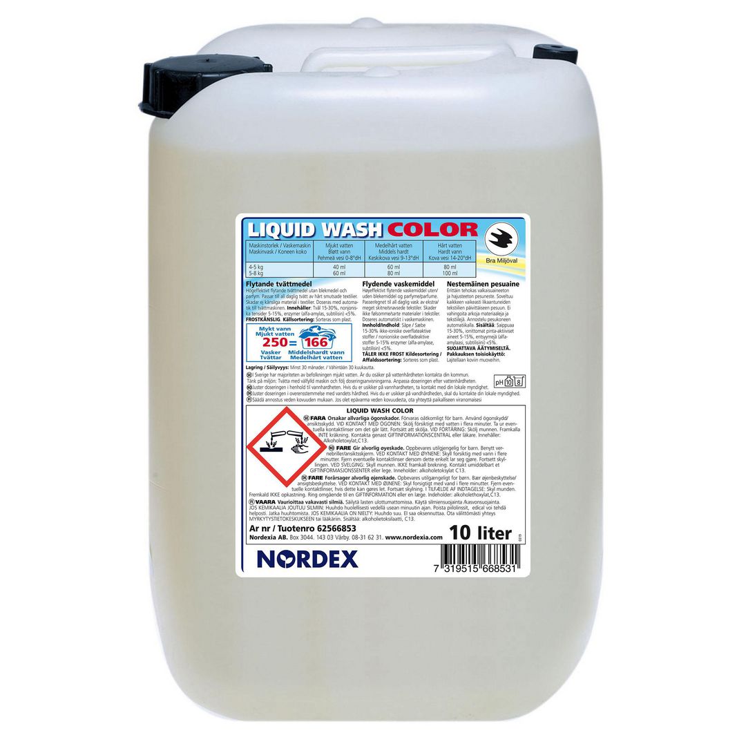 Tvättmedel Liquid Wash Color 10L