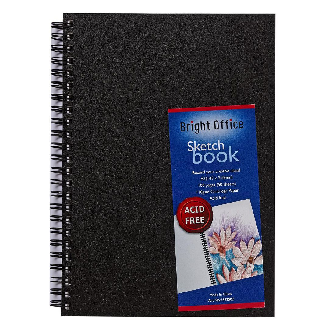 Skissblock BRIGHT OFFICE A5 50bl 110g (5 pack)
