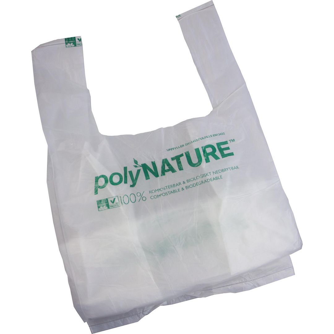 Påse POLYNATURE PLA knyt 20L 15my 25/rl