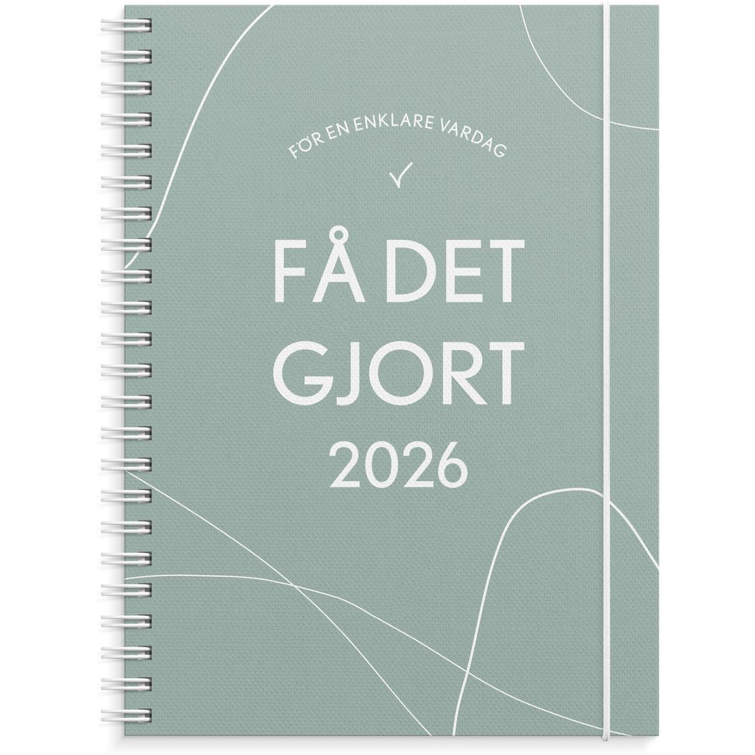 Kalender Få det gjort 2026 grön