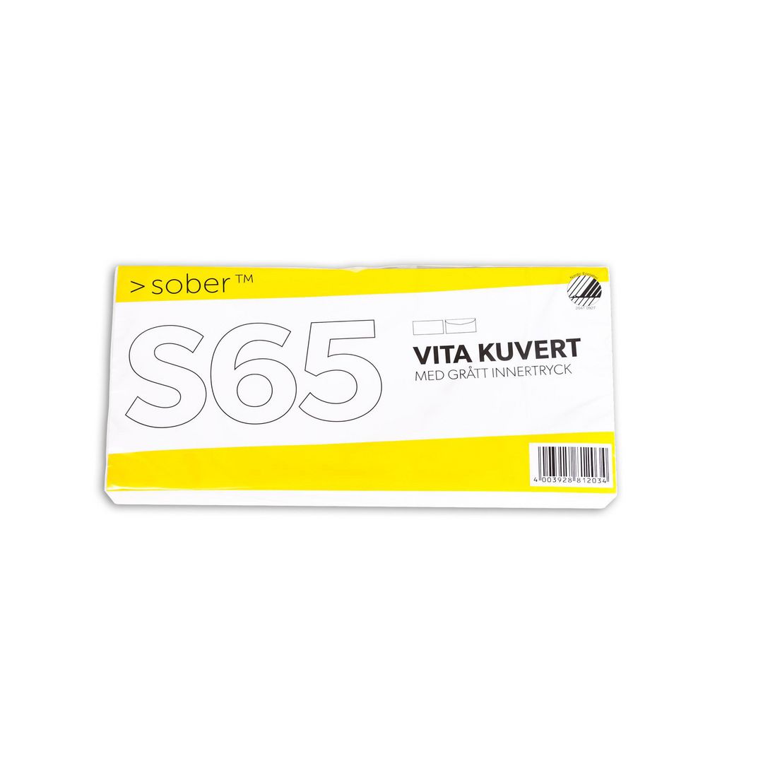 Kuvert konsument fp S65 FH vit 50/fp