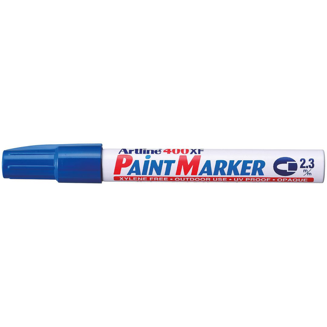 Märkpenna Artline 400XF Paint rund blå (12 pack)