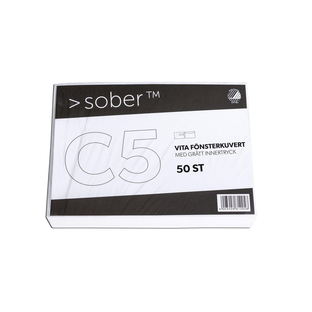 Kuvert konsument fp C5H2 FH vit 50/fp