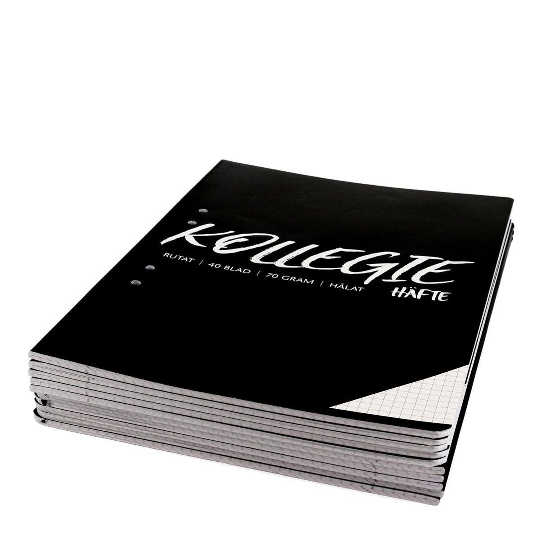 Kollegiehäfte A4 70g 40 blad rutat (10 pack)