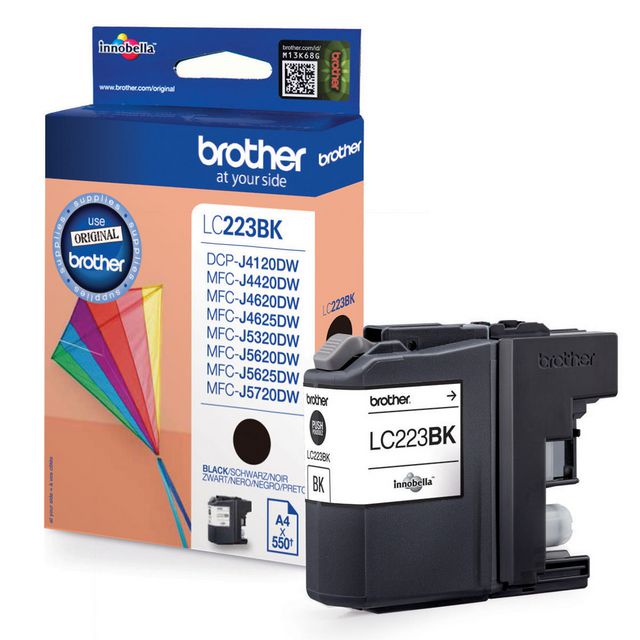 Bläckpatron BROTHER LC223BK svart