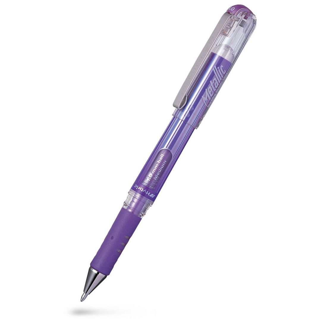 Gelpenna Pentel Hybrid Gel 1,0 met.lila (12 pack)