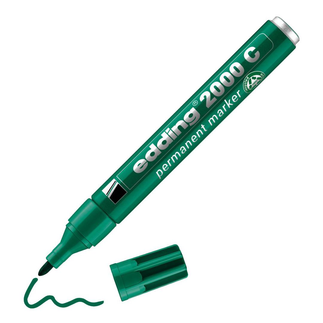 Märkpenna EDDING 2000C grön (10 pack)