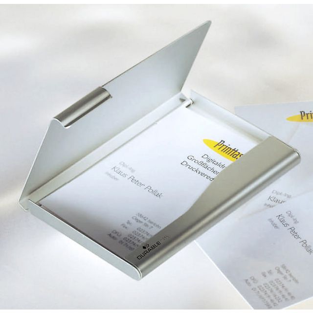 Visitkortshållare Durable aluminium