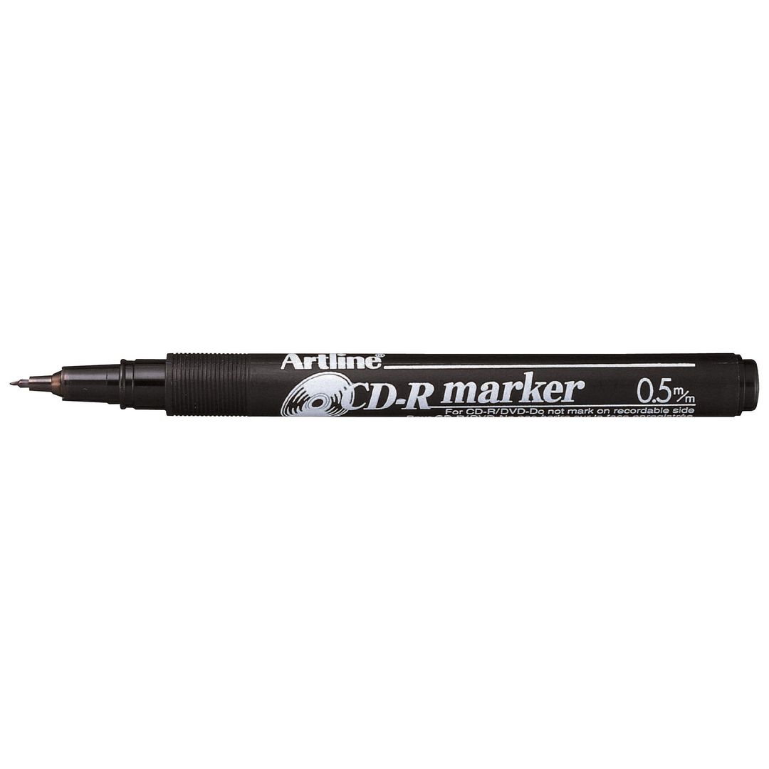 Märkpenna Artline 883 CD/DVD svart (12 pack)