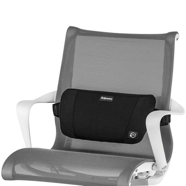 Ryggstöd Fellowes PlushTouch svart