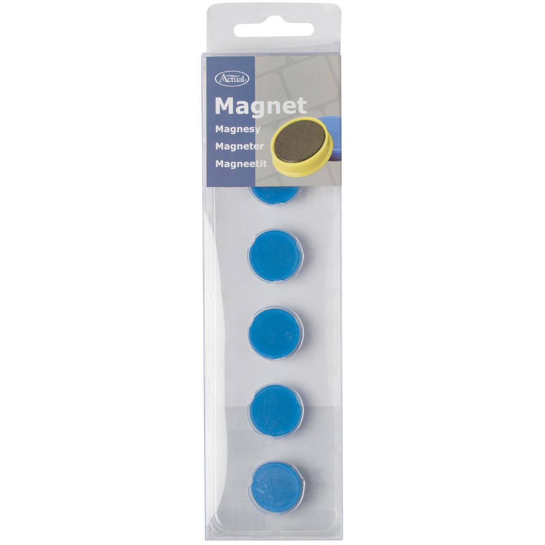 Magnetknappar Actual 20mm blå 6/fp