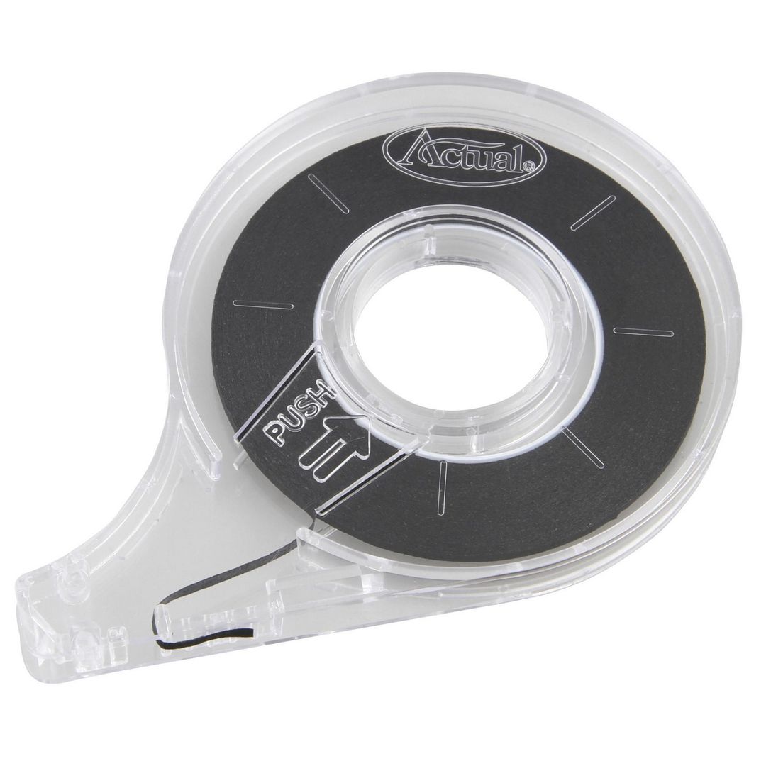 Uppdelningsband Actual 3mmx13m svart