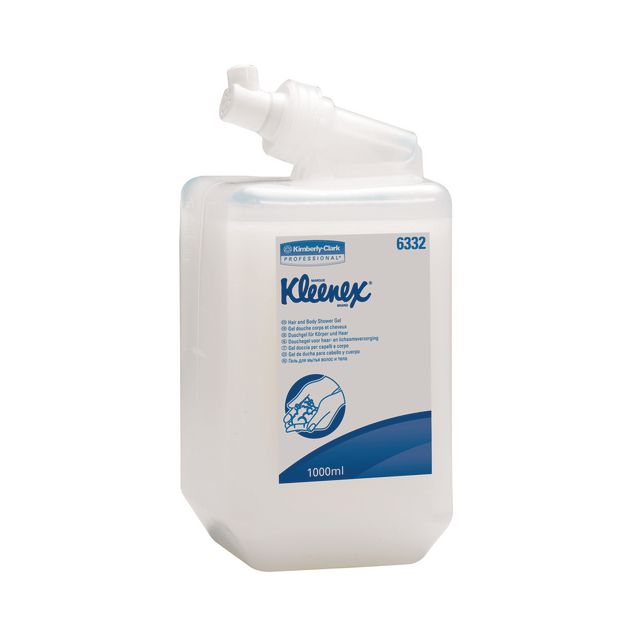 Tvål KLEENEX hår- & kroppsschampo 1L (6 pack)