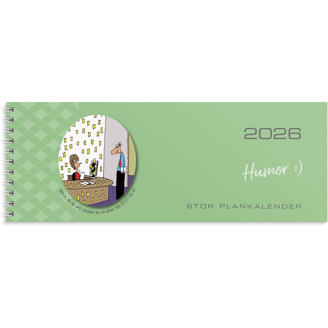 Stor Plankalender Humor 2026
