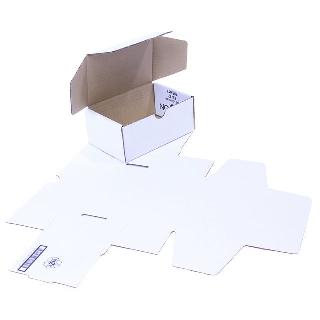 Självlåsande låda 180x120x80mm vit ES17 (50 pack)