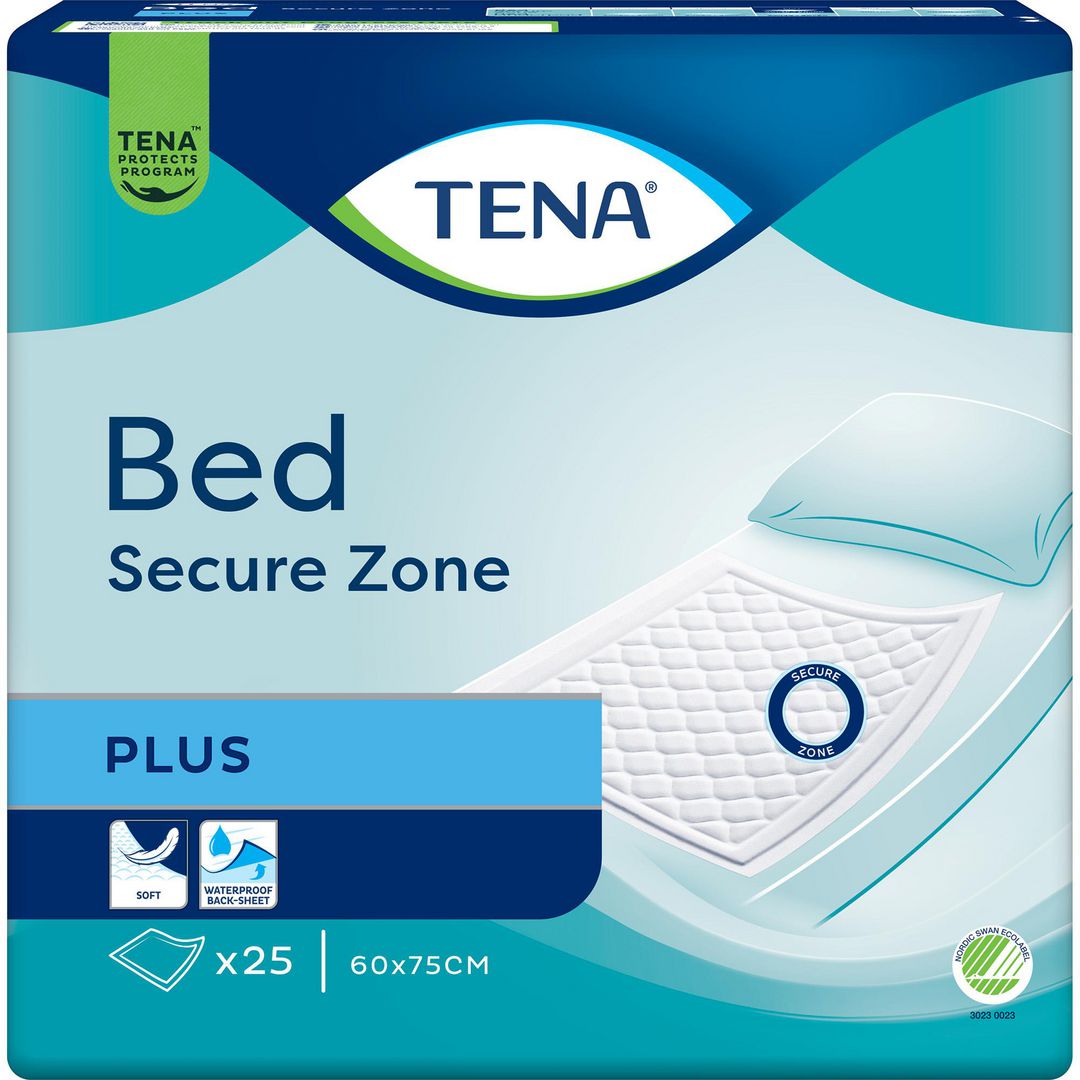 Inkoskydd TENA Bed Plus 60x75cm 25/fp