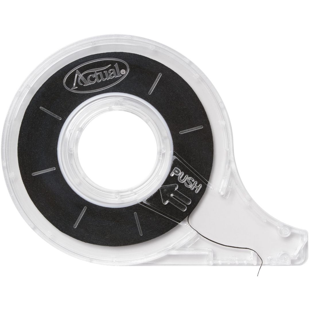 Uppdelningsband Actual 1mmx13m svart