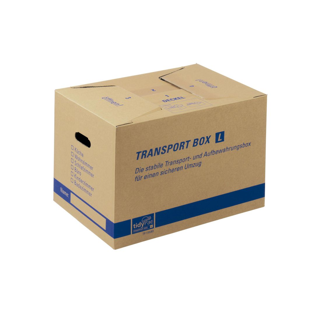 Flyttlåda TIDYPAC 500x350x355mm (10 pack)